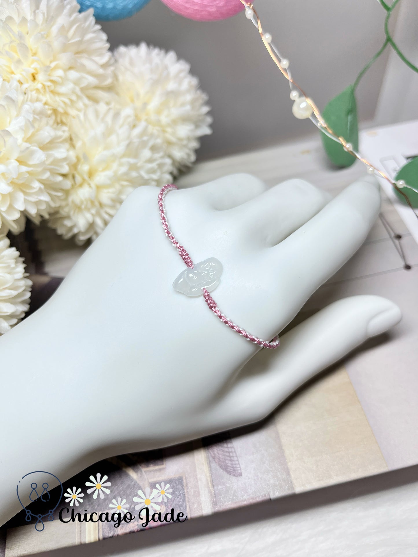 Dainty Icy Natural Jadeite Jade Feicui Carved Fairy High Quality Grade A Handmade Gift