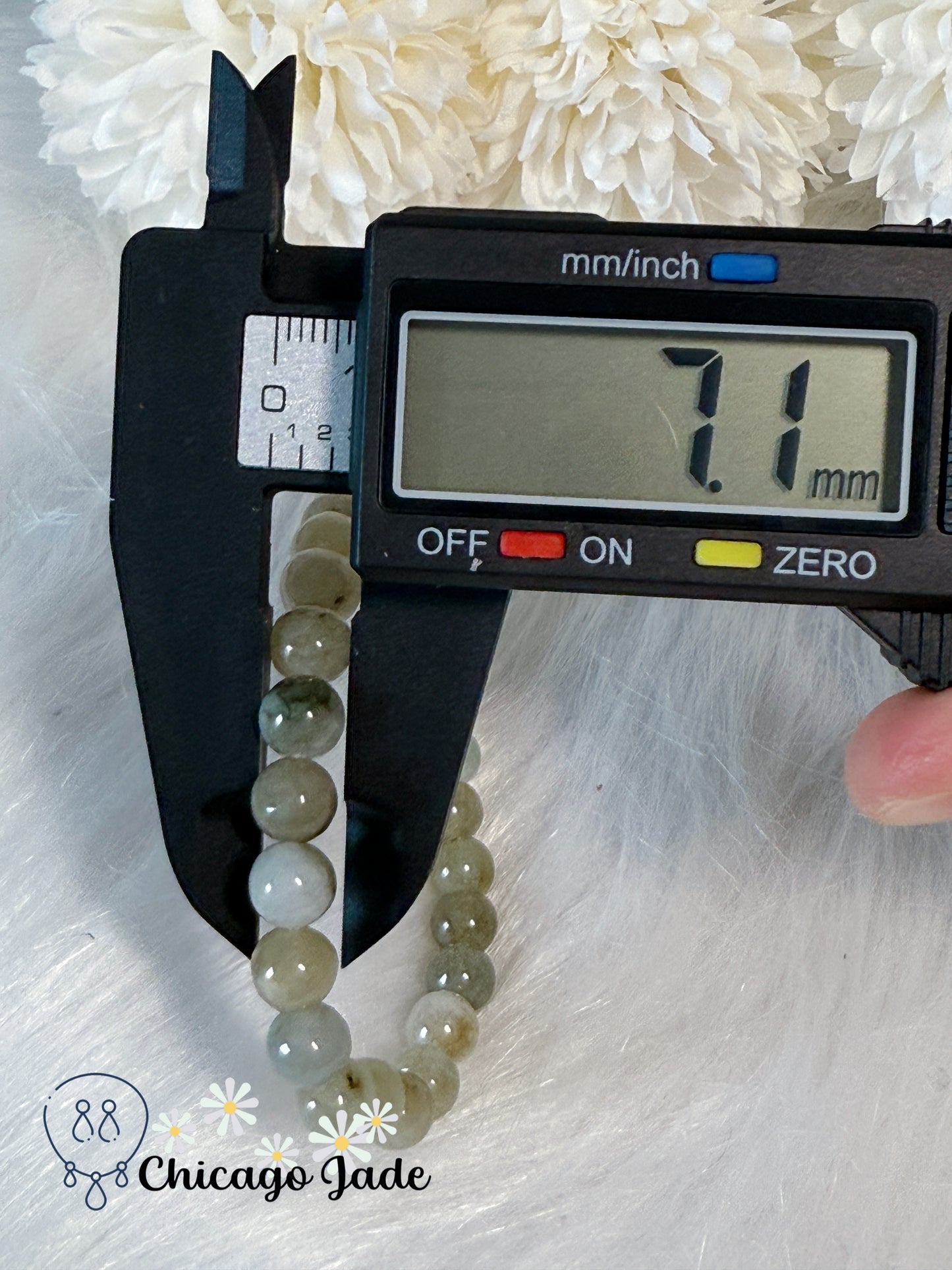 Multi-Color Green Yellow Natural Grade A Authentic Untreated Burma Jadeite Jade Feicui Beaded Bracelet Handmade Gift