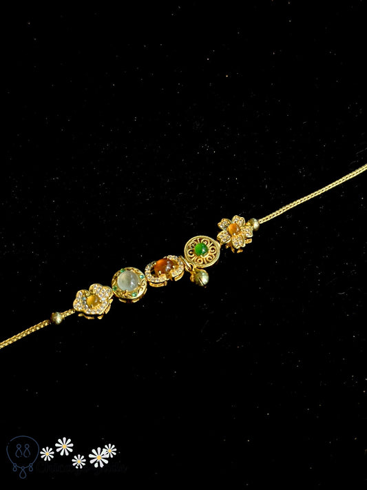 Luxury rainbow jadeite jade and zircon in sterling silver Classical Chinese symbols bracelet - Chicago JadebraceletdesignerholidayChicago Jade