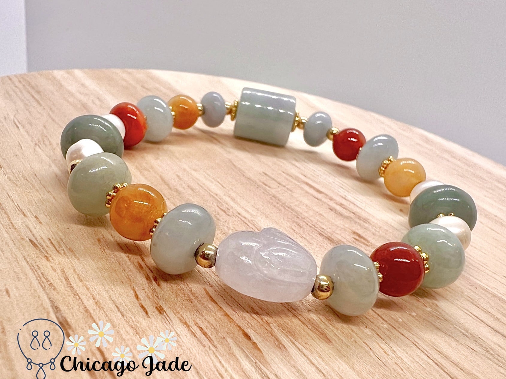 Rainbow deals jade bracelet