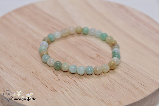 Rainbow Jadeite Beaded Bracelet - Chicago JadebeadedbraceletChicago Jade